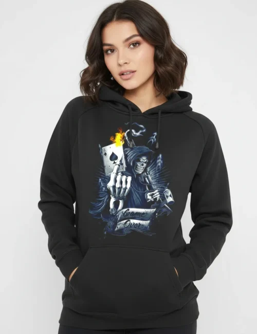 kopela me mavro hoodie game over